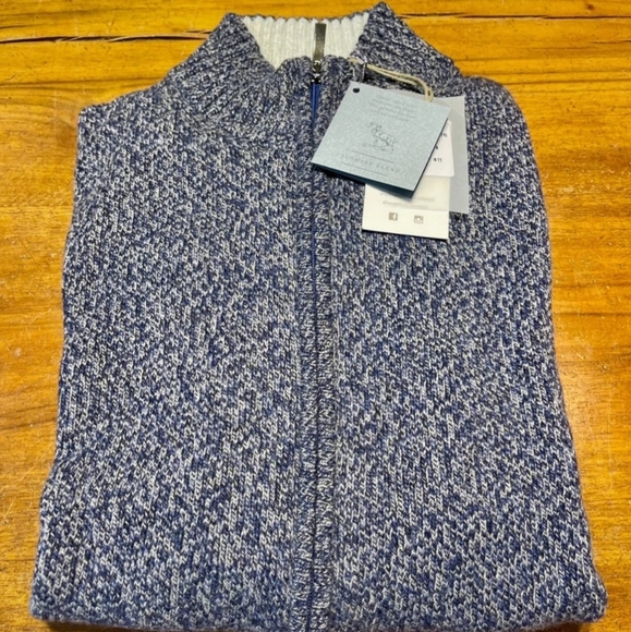 Cardigan Cashmere and Silk and Merino wool extra thin, size XL, 54 it - Picture 1 of 5